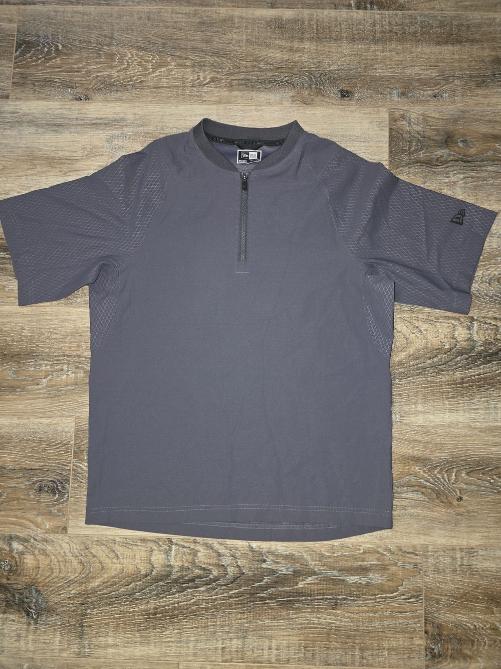 New Era Baseball BP Top Cage 1/4 Zip Coach Pullover New Size Youth Large Gray